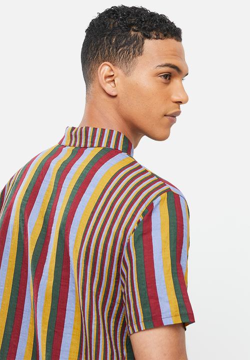 basicthread - Regular fit l.v stripe shirt - multi