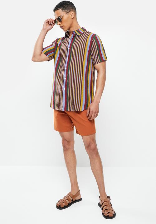 basicthread - Regular fit l.v stripe shirt - multi