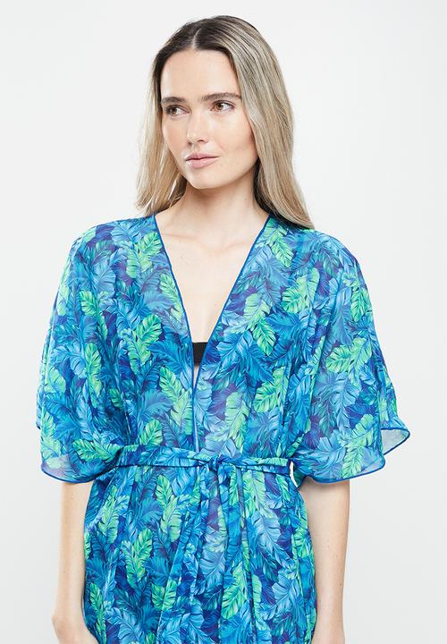 Bacon Bikinis - Kimono - blue & green 