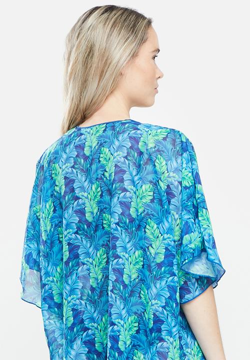 Bacon Bikinis - Kimono - blue & green 