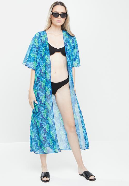 Bacon Bikinis - Kimono - blue & green 