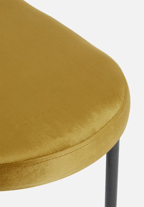 Sixth Floor - Rounded bench - mustard