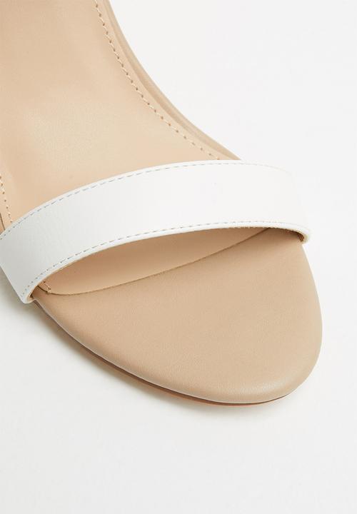 Madison® - Audrey woven block heel - white