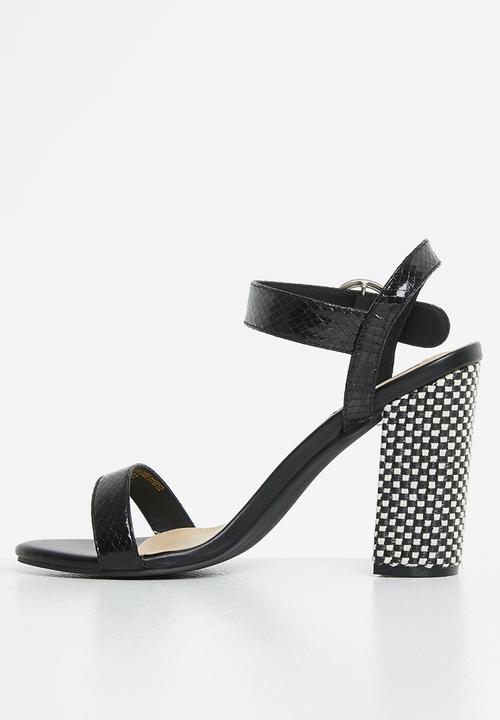 Madison® - Audrey woven block heel - black