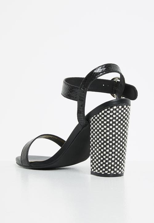 Madison® - Audrey woven block heel - black