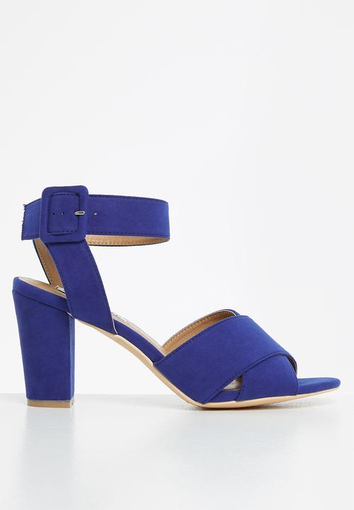 Madison® - Bethany ankle strap block heel - cobalt blue