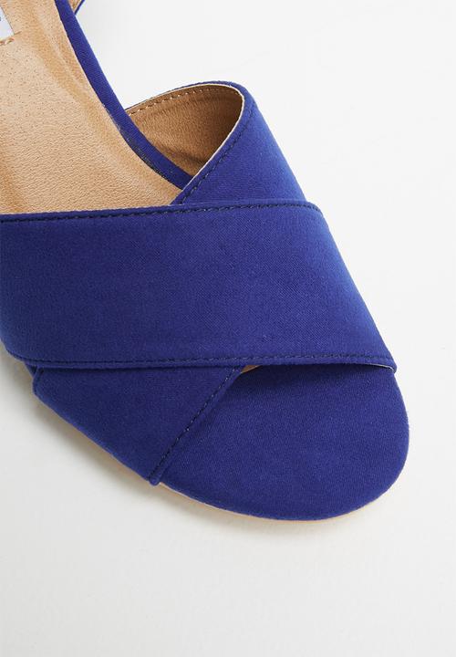 Madison® - Bethany ankle strap block heel - cobalt blue