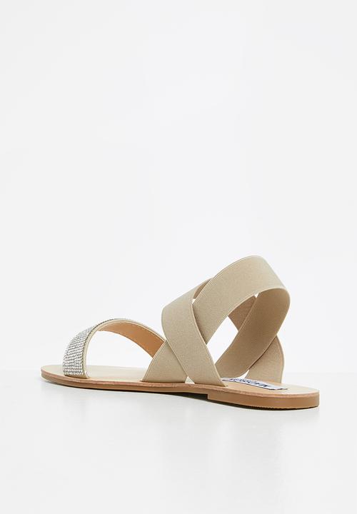Madison® - Feliticy double strap slingback sandal - neutral & silver