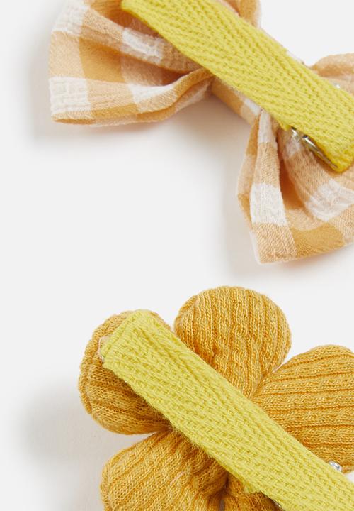 Pop Candy - Hair bow set - yellow