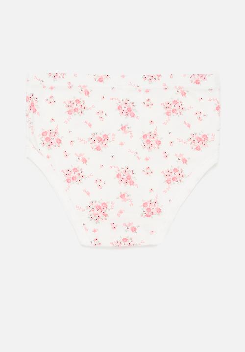 Pop Candy - Girls 3 pack panty set - grey & pink