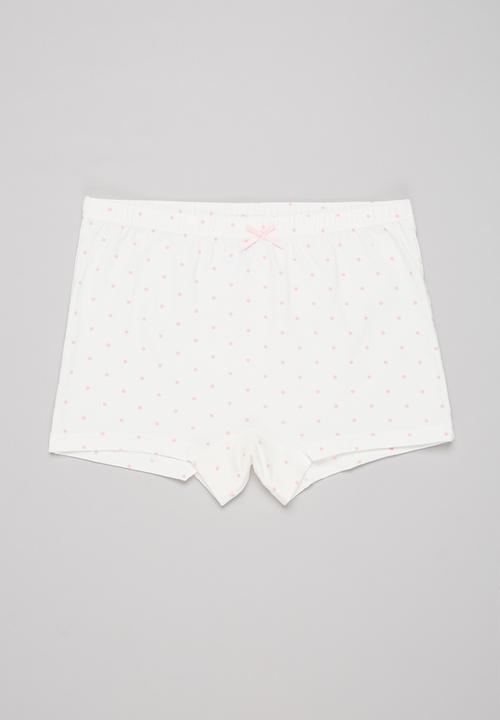 Pop Candy - 3 Pack boyleg set - pink & white