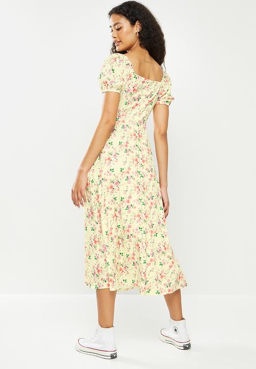 dailyfriday - Square neck maxi dress - light yellow