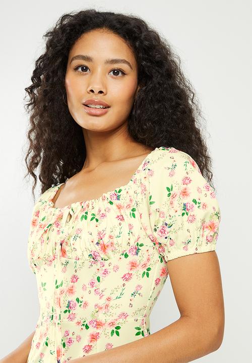 dailyfriday - Square neck maxi dress - light yellow