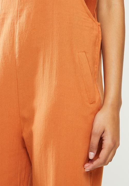 dailyfriday - Wide leg romper - burnt orange
