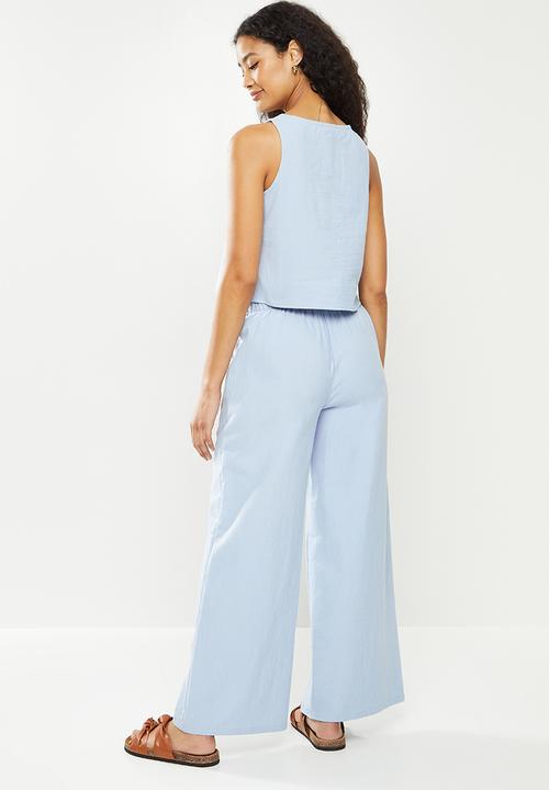 dailyfriday - Vest & culotte  set - light blue