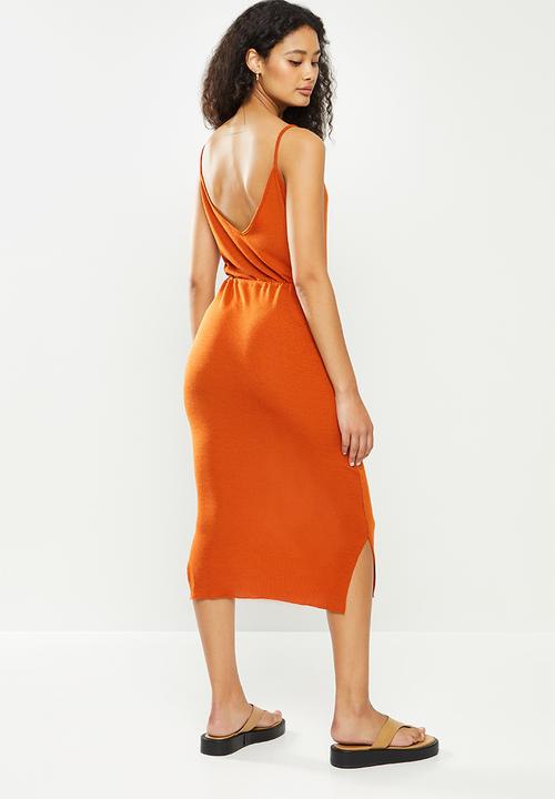 dailyfriday - Midi bodycon dress - burnt orange