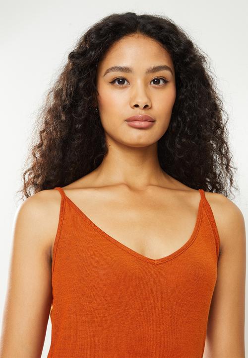 dailyfriday - Midi bodycon dress - burnt orange