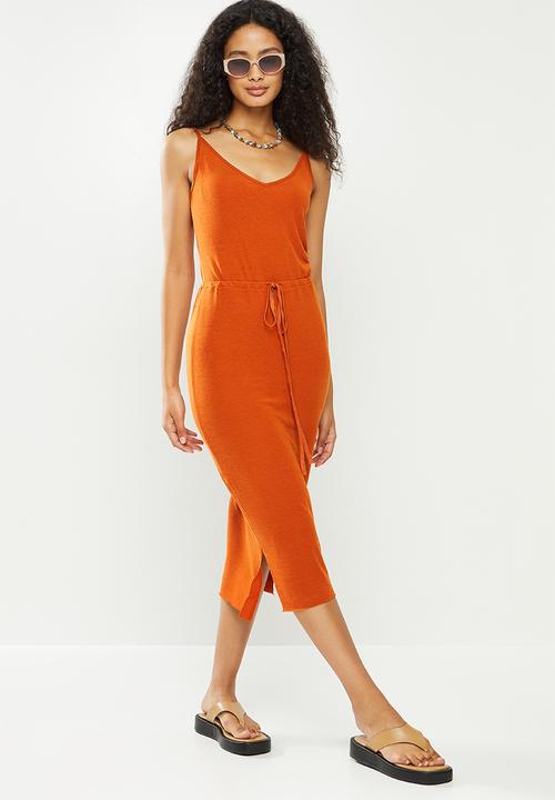 dailyfriday - Midi bodycon dress - burnt orange