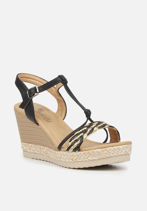 Butterfly Feet - Avery 1 wedge - black