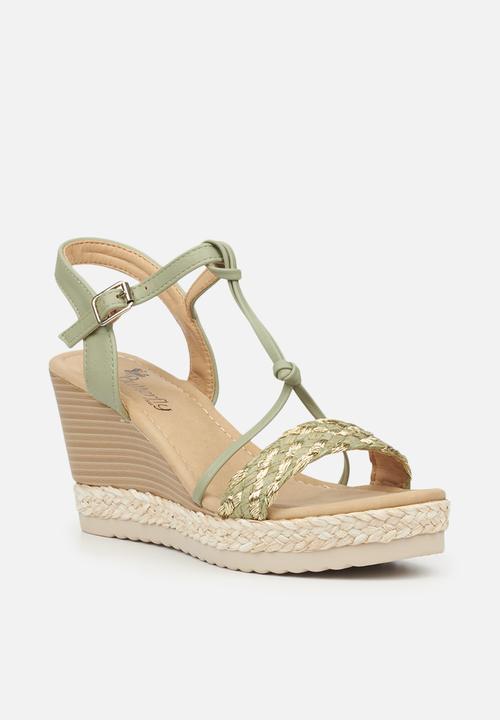 Butterfly Feet - Avery 1 wedge - mint