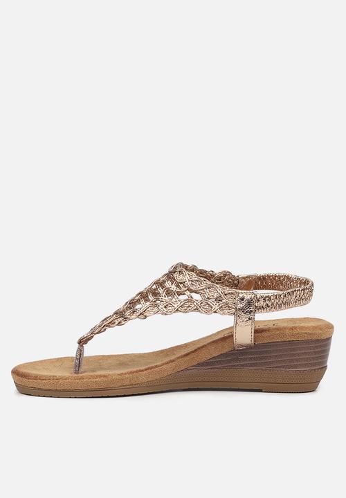 Butterfly Feet - Linah 3 wedge - rose gold
