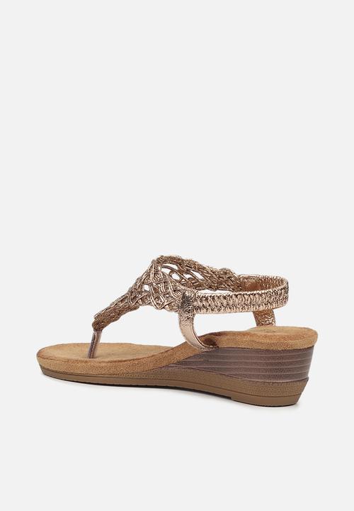 Butterfly Feet - Linah 3 wedge - rose gold