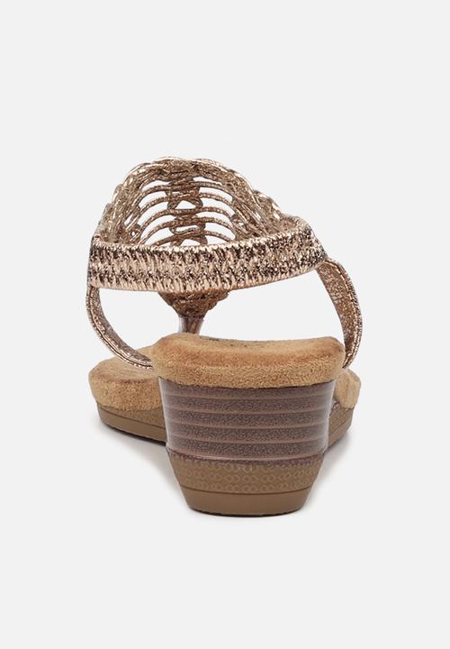 Butterfly Feet - Linah 3 wedge - rose gold