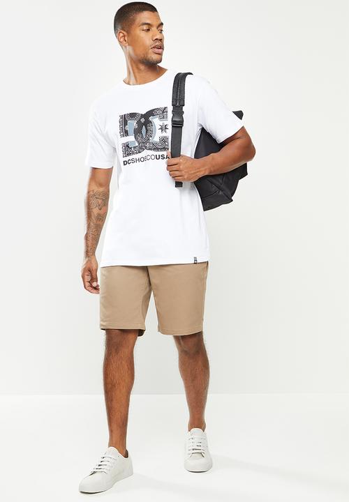 DC - Dc square fill short sleeve - white