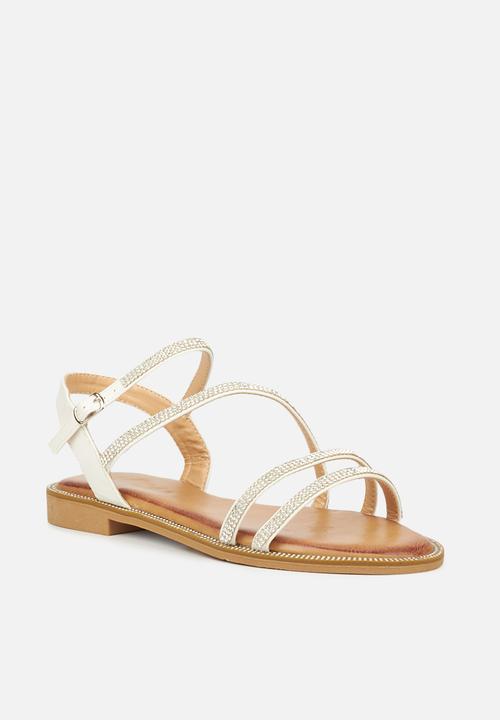 Miss Black - Murano12 sandal - white
