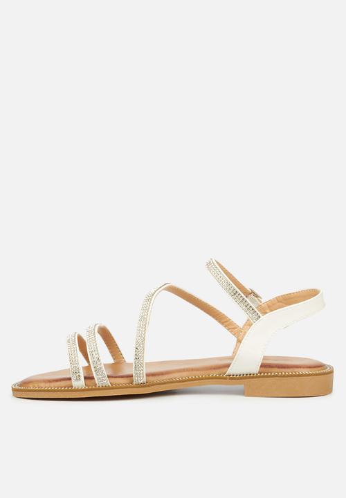 Miss Black - Murano12 sandal - white