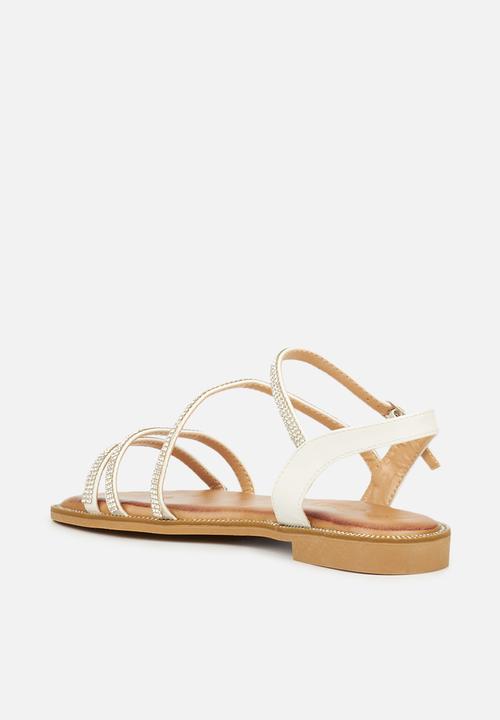 Miss Black - Murano12 sandal - white