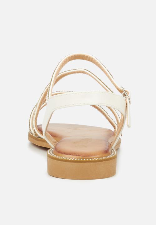 Miss Black - Murano12 sandal - white