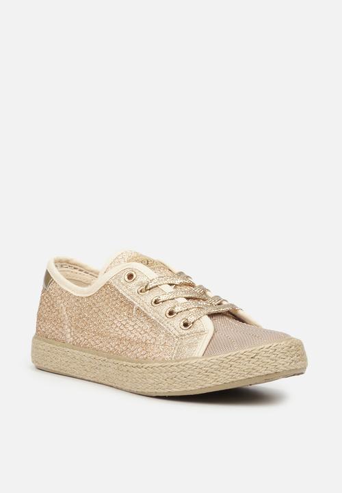 Miss Black - Republica3 sneaker - gold