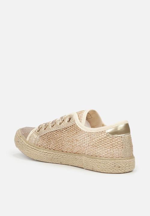 Miss Black - Republica3 sneaker - gold