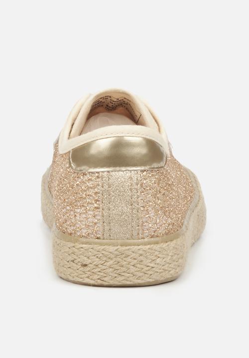 Miss Black - Republica3 sneaker - gold