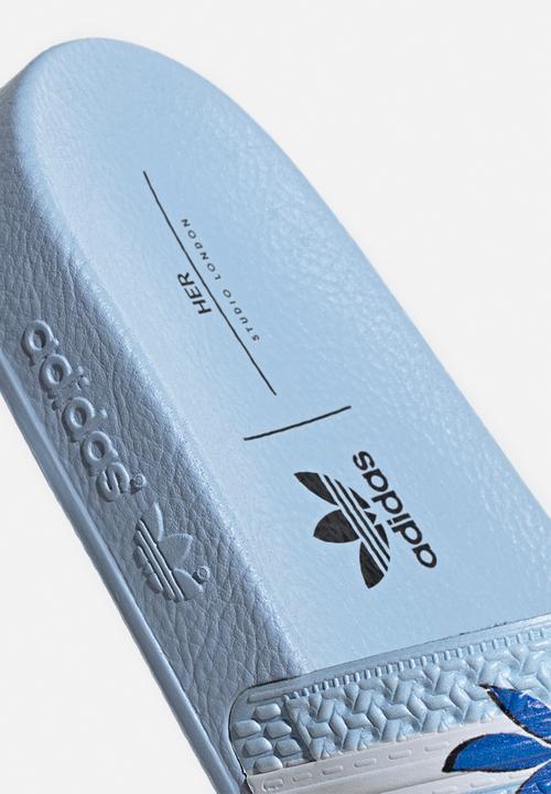 adidas Performance - Adilette j - clear sky/ftwr white/clear sky