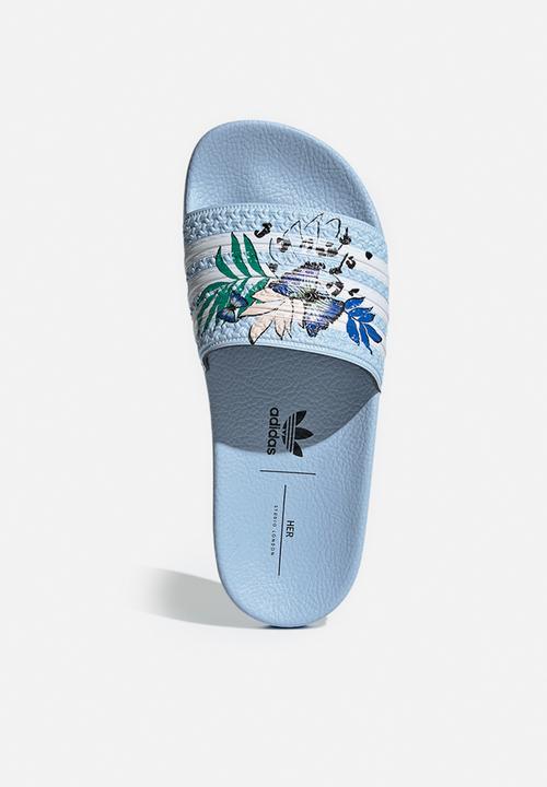 adidas Performance - Adilette j - clear sky/ftwr white/clear sky