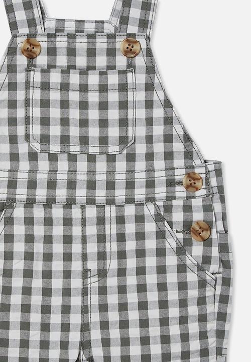 Cotton On - Eddy shortall - swag green/vanilla benny gingham