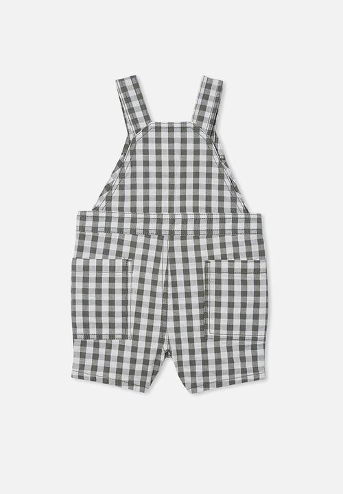 Cotton On - Eddy shortall - swag green/vanilla benny gingham