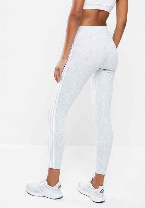 adidas Performance - Essential 3s full tights - medium grey heather