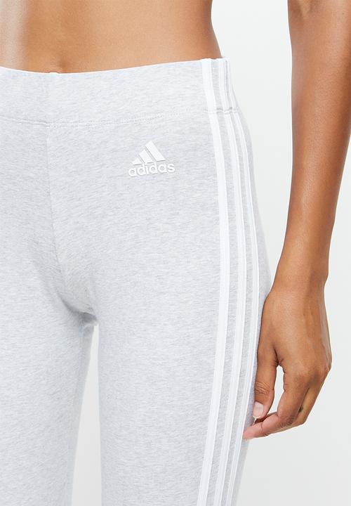 adidas Performance - Essential 3s full tights - medium grey heather