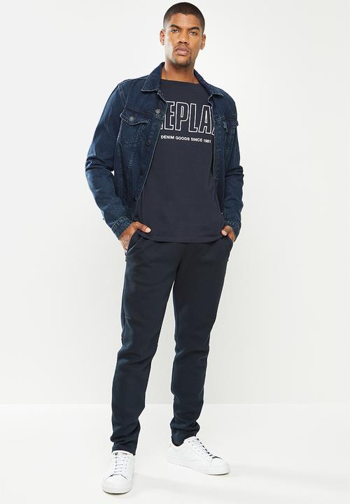 Replay - Bold print tee - navy