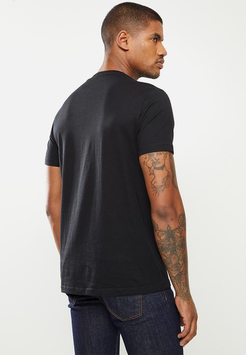 Replay - Center chest print tee - black