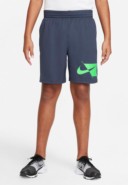 Nike - B nk df hbr short - thunder blue/green strike