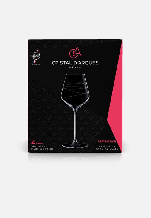 Cristal d’Arques - Abstract whhite wine glasses - set of 4