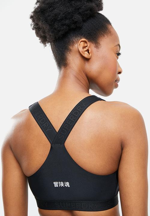 Superdry. - Logo crop top - black