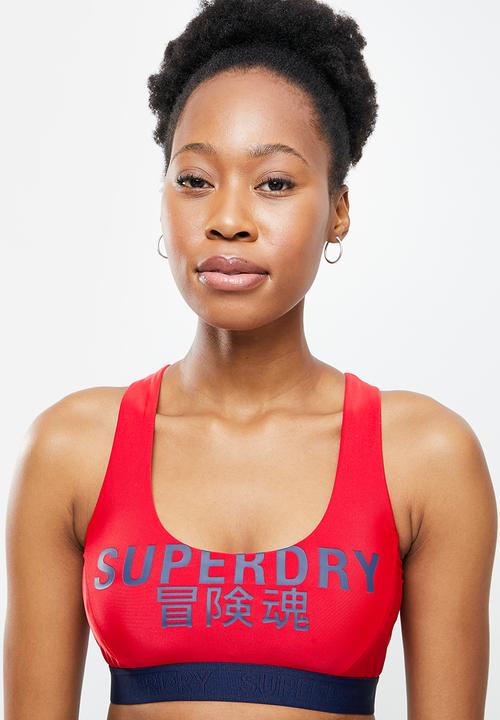 Superdry. - Logo crop top - red