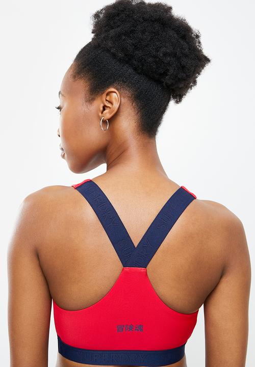 Superdry. - Logo crop top - red