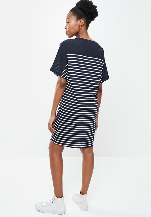 Superdry. - Cotton modal t-shirt dress - navy