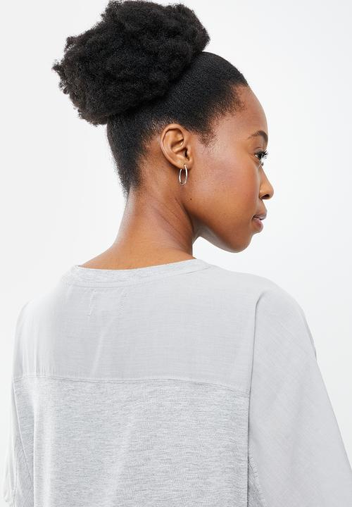 Superdry. - Cotton modal t-shirt dress - grey